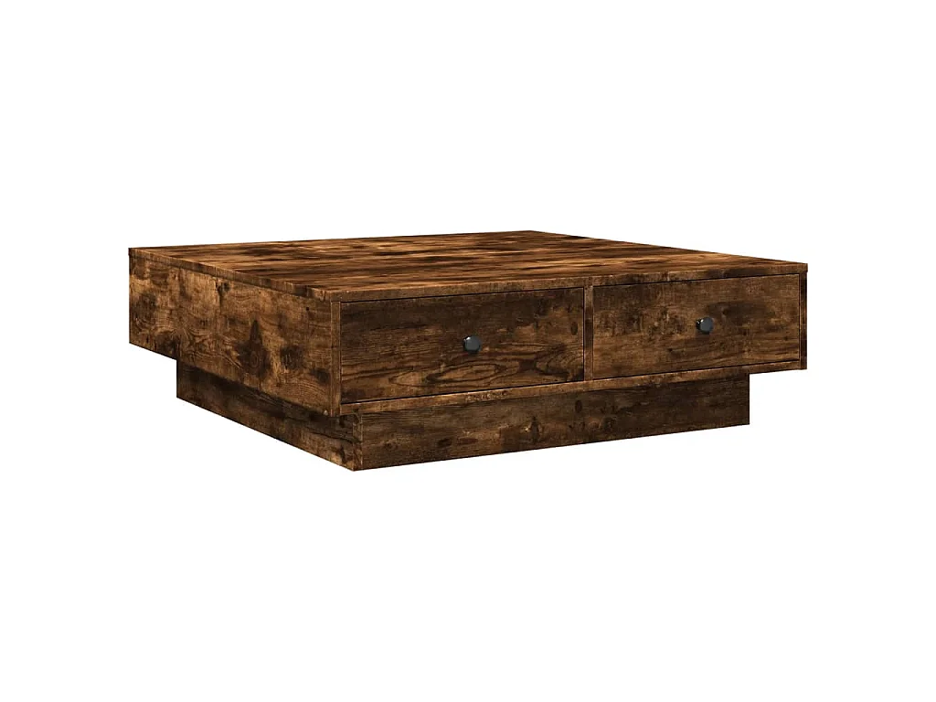 Couchtisch Räuchereiche 90x90x28 cm Holzwerkstoff