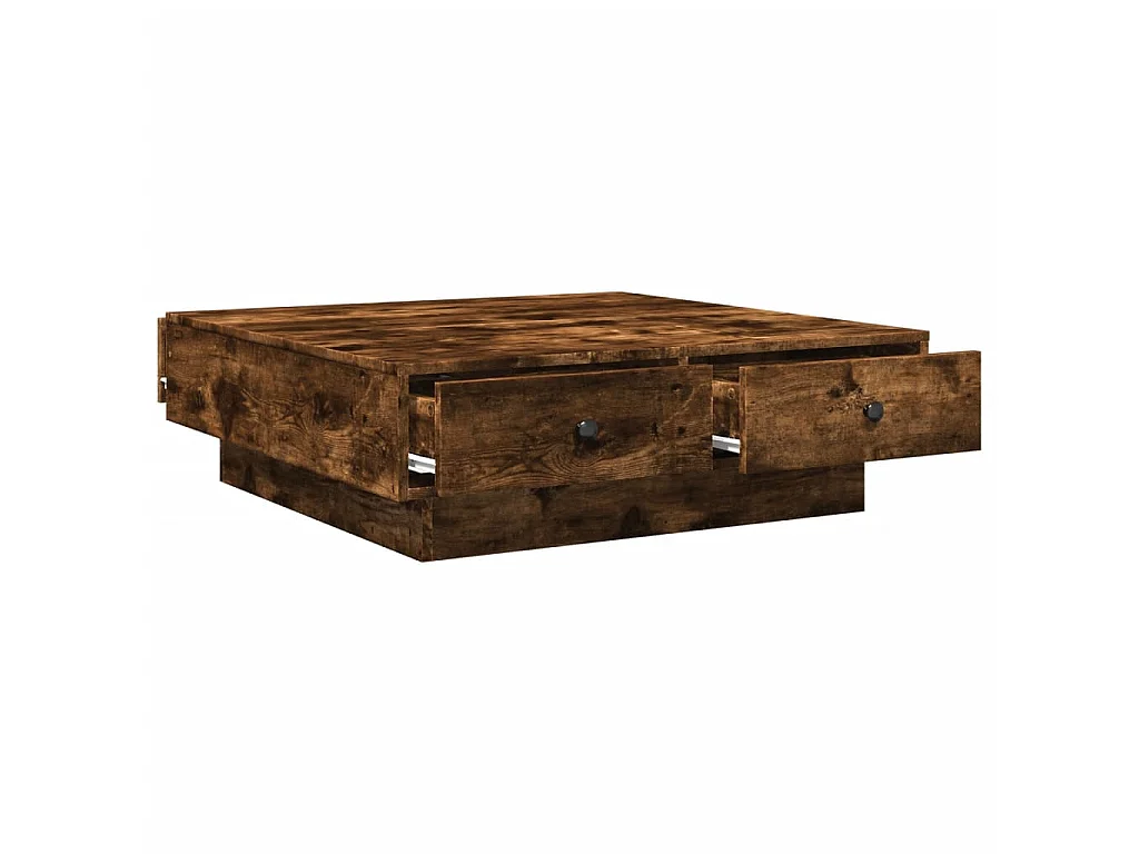 Couchtisch Räuchereiche 90x90x28 cm Holzwerkstoff