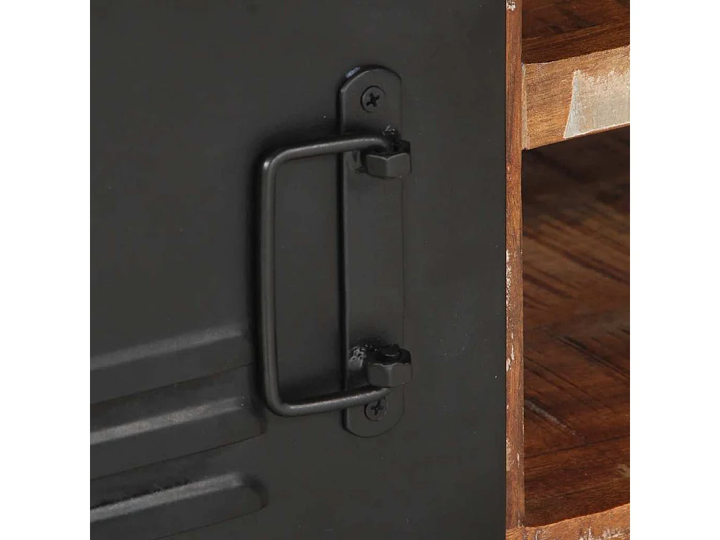 Mesa de centro multicor 90x50x36 cm madeira maciça recuperada