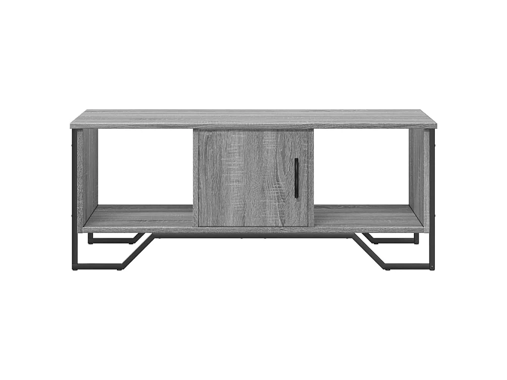 Salontafel 100x51x40 cm bewerkt hout grijs sonoma