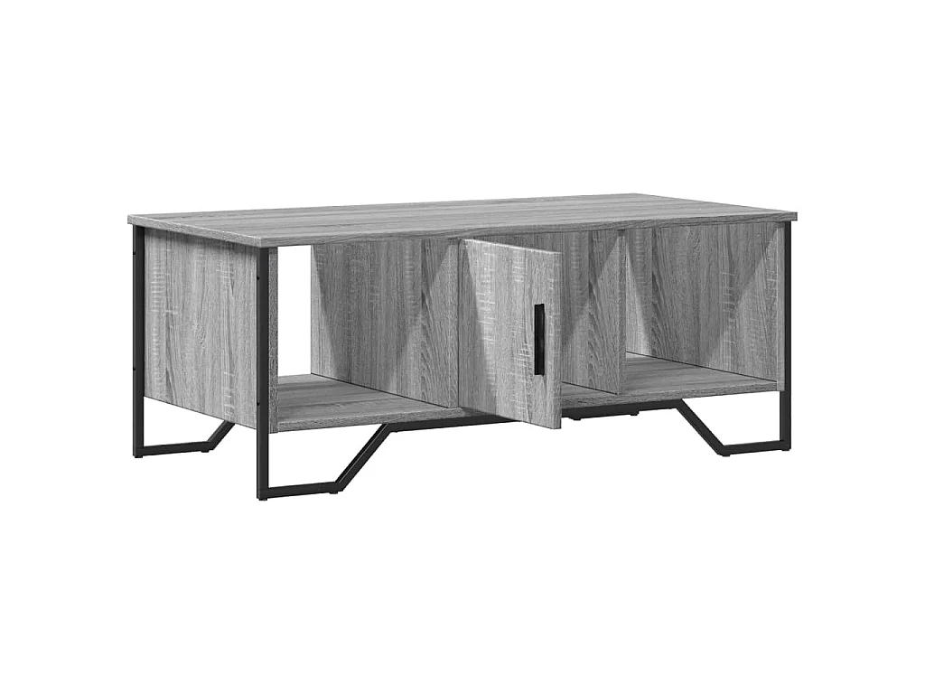 Salontafel 100x51x40 cm bewerkt hout grijs sonoma