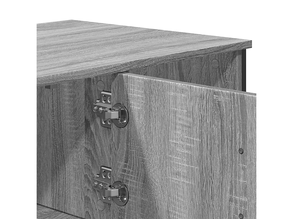Table basse sonoma gris 100x51x40 cm bois d'ingénierie