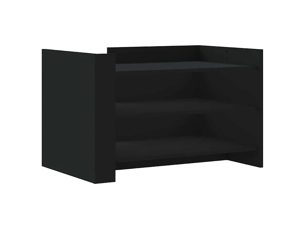 Table basse noir 80x50x50 cm bois d'ingénierie