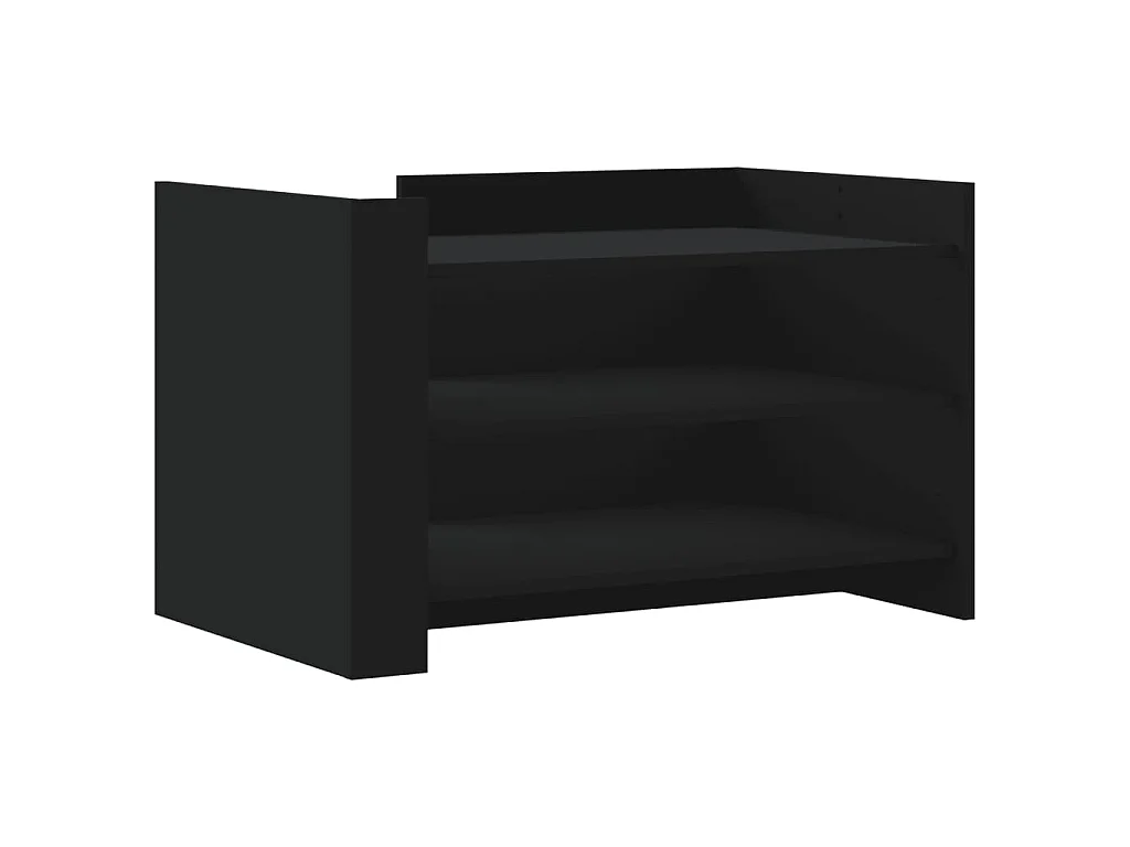 Table basse noir 80x50x50 cm bois d'ingénierie