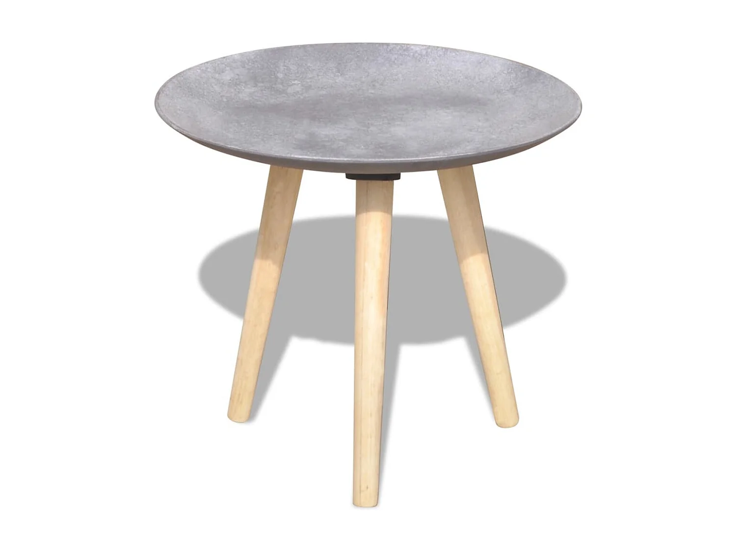 2-tlg. Beistelltisch/Couchtisch-Set 55 cm &44 cm Betongrau