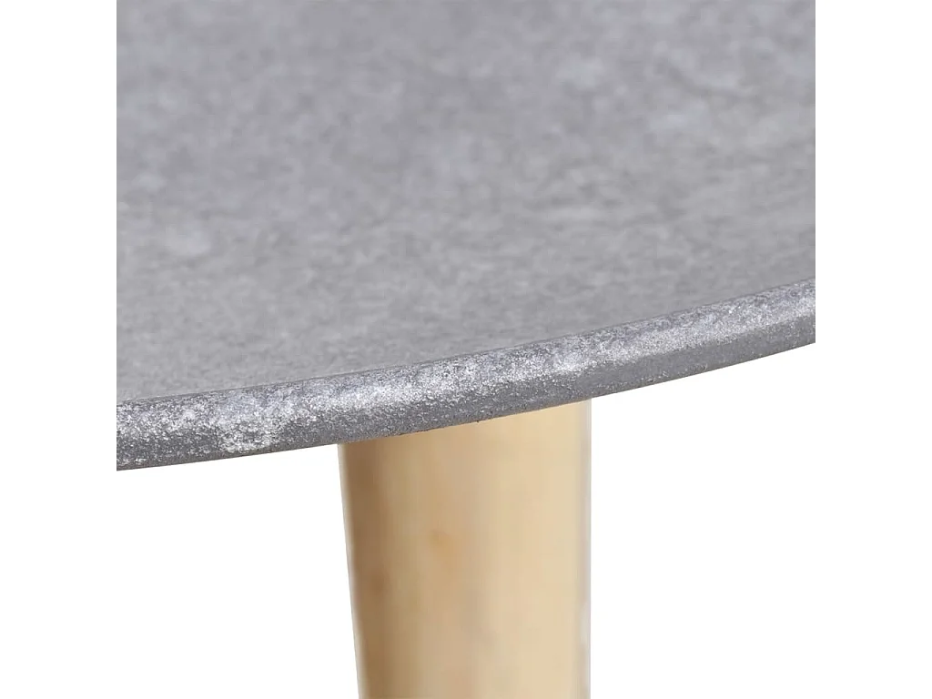 2-tlg. Beistelltisch/Couchtisch-Set 55 cm &44 cm Betongrau
