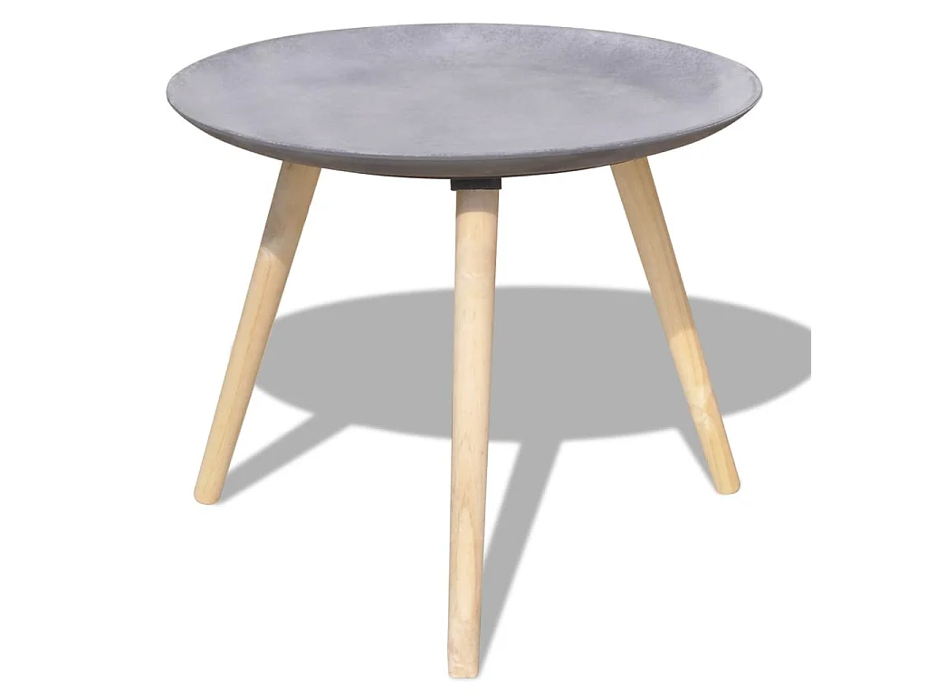 Ensemble de table d'appoint/table basse 2 pcs 55 cm et 44 cm