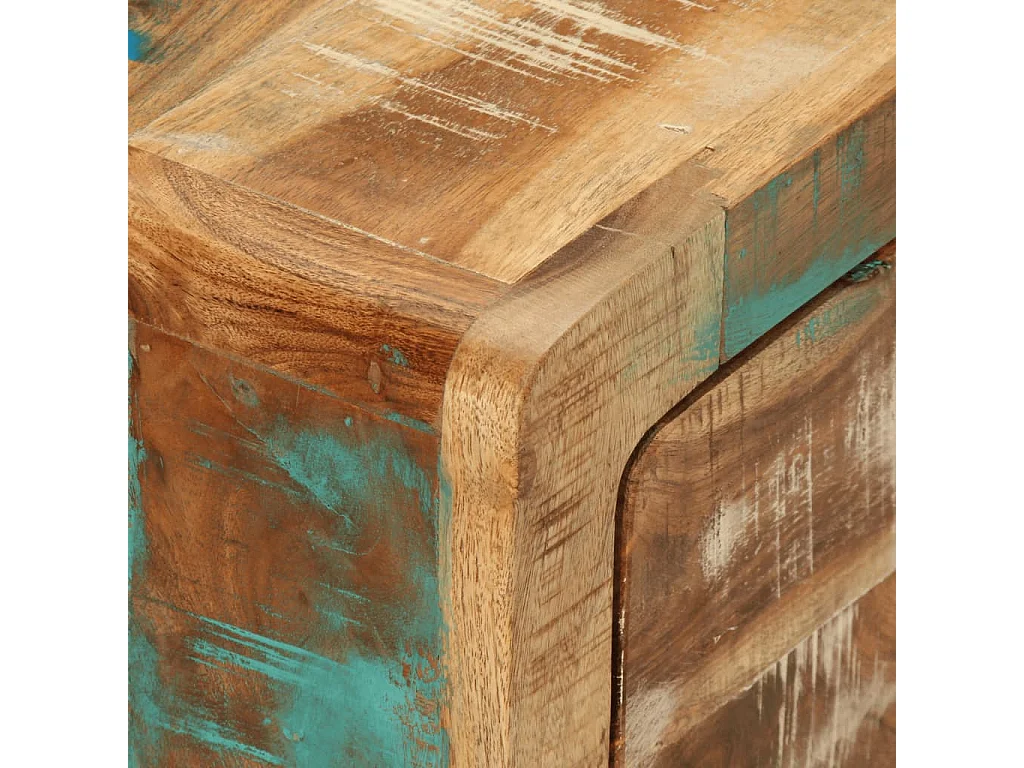 Table basse 89x55x29 cm bois de récupération massif