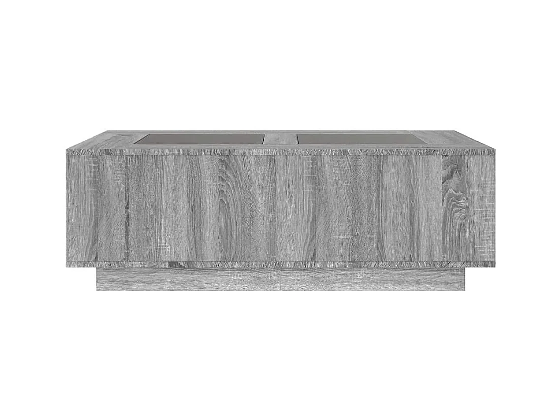 Table basse avec LED infini sonoma gris 116x69x40 cm