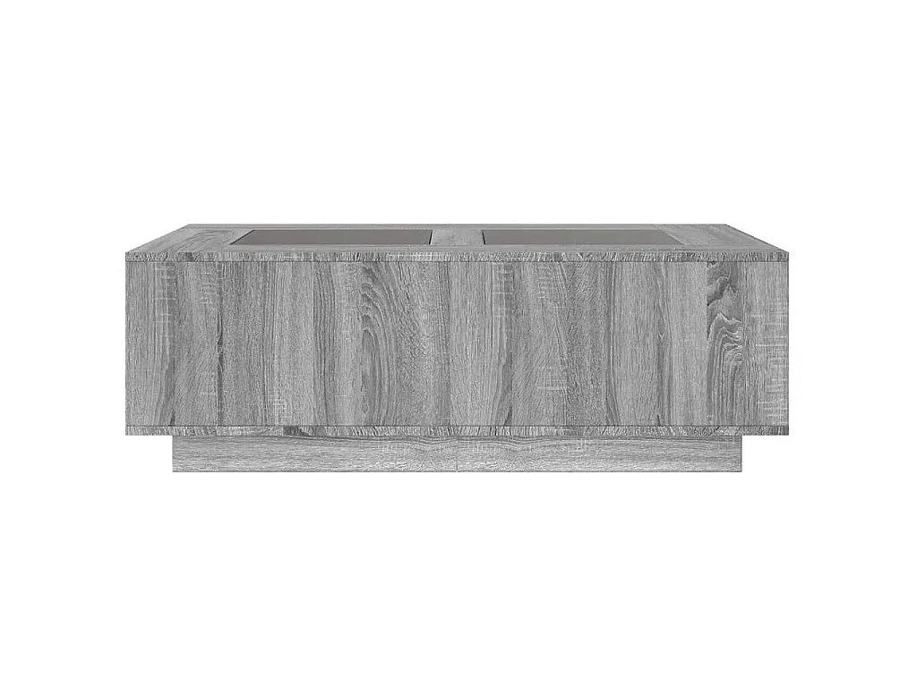 Salontafel met Infinity LED 116x69x40 cm grijs sonoma eiken