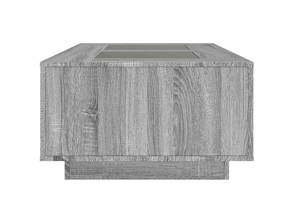 Salontafel met Infinity LED 116x69x40 cm grijs sonoma eiken