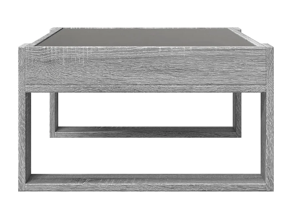 Couchtisch mit Infinity-LED Grau Sonoma 70x53x30 cm