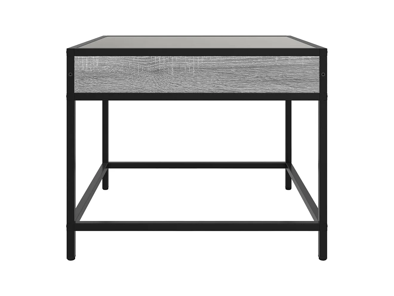 Table basse avec LED Infinity sonoma gris 50x50x41 cm