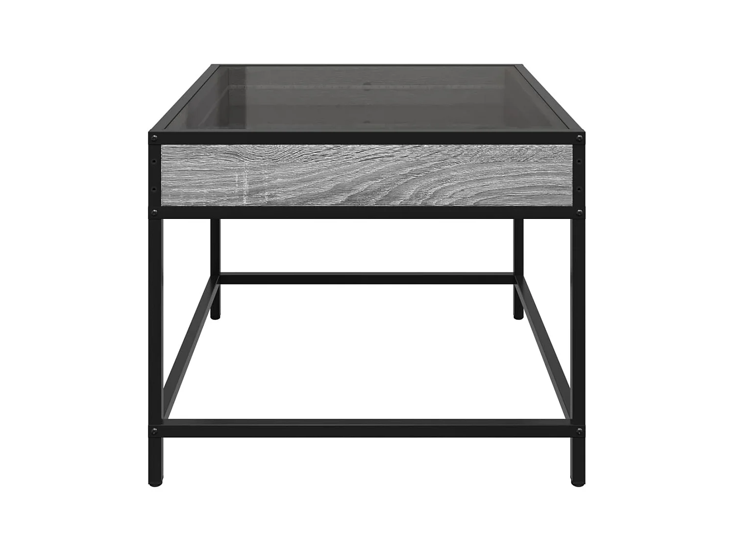 Table basse avec LED Infinity sonoma gris 50x50x41 cm