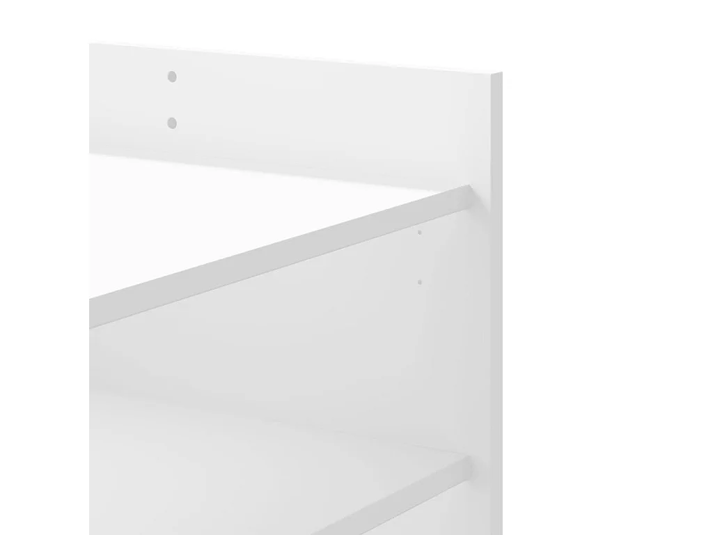 Table basse blanc 80x50x50 cm bois d'ingénierie