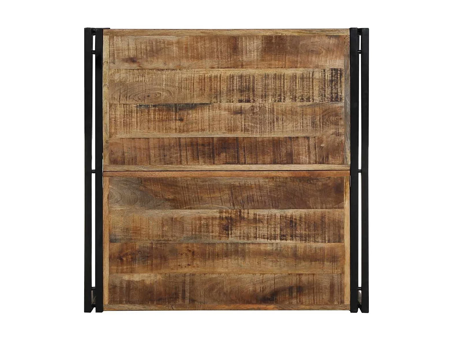 Couchtisch 80x80x35 cm Raues Massivholz Mango