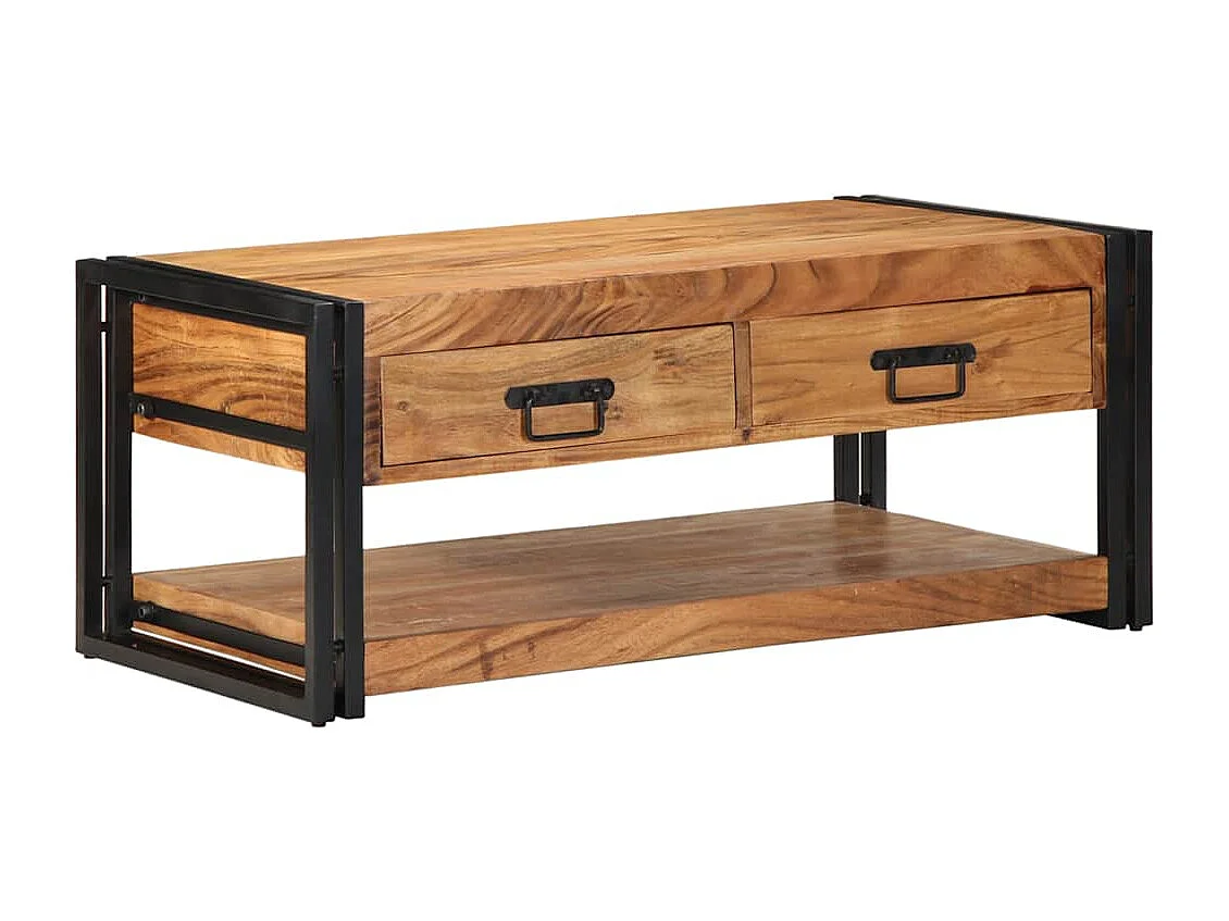 Mesa de centro 90x50x38 cm madeira de acácia maciça