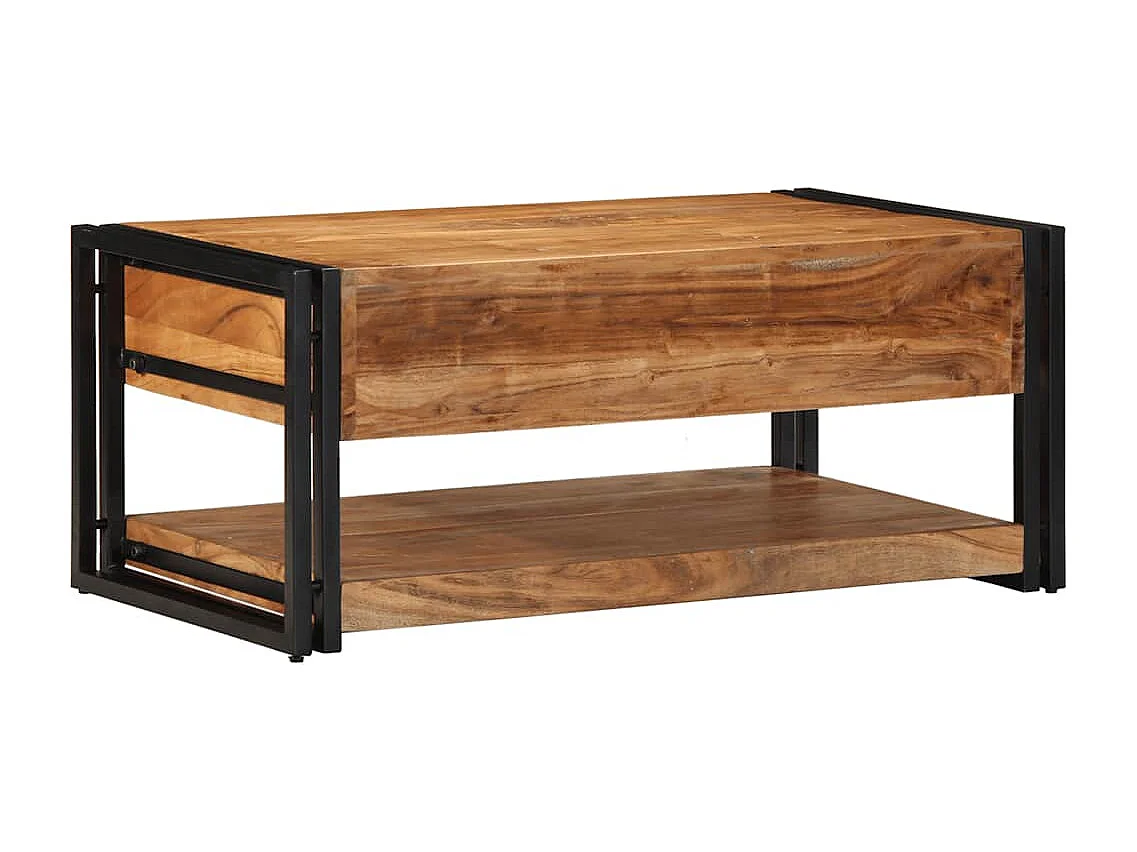 Mesa de centro 90x50x38 cm madeira de acácia maciça