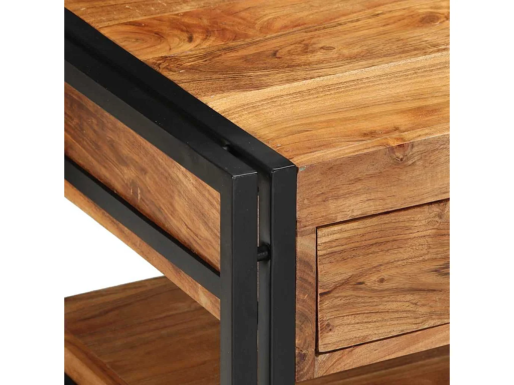 Mesa de centro 90x50x38 cm madeira de acácia maciça