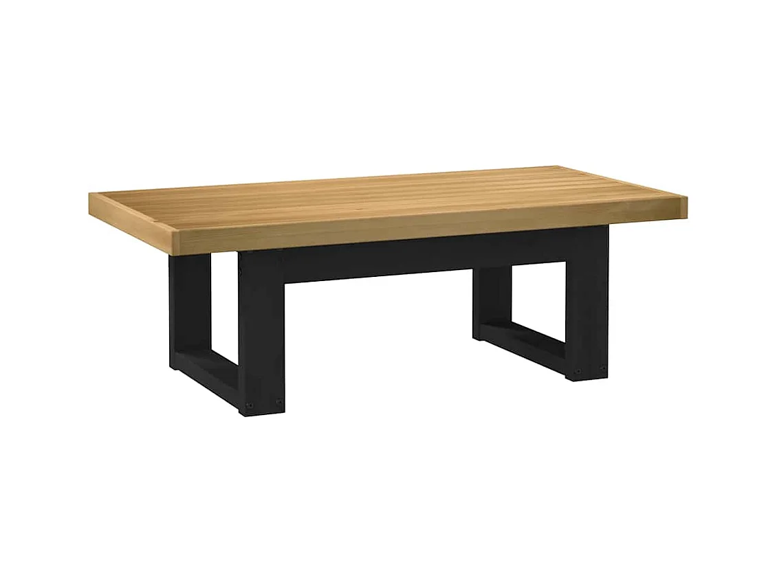 Table basse NOAIN pieds en forme de U 120x60x40 cm massif pin