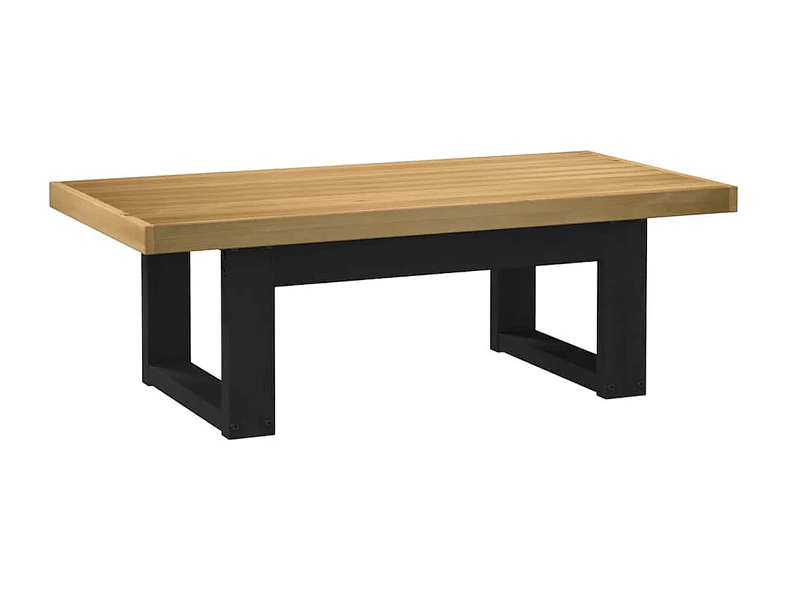 Tavolino NOAIN Gambe a Forma di U 120x60x40cm in Legno Massello