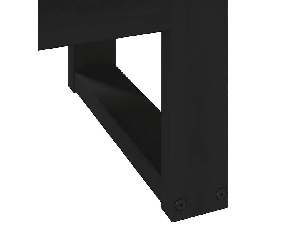Tavolino NOAIN Gambe a Forma di U 120x60x40cm in Legno Massello