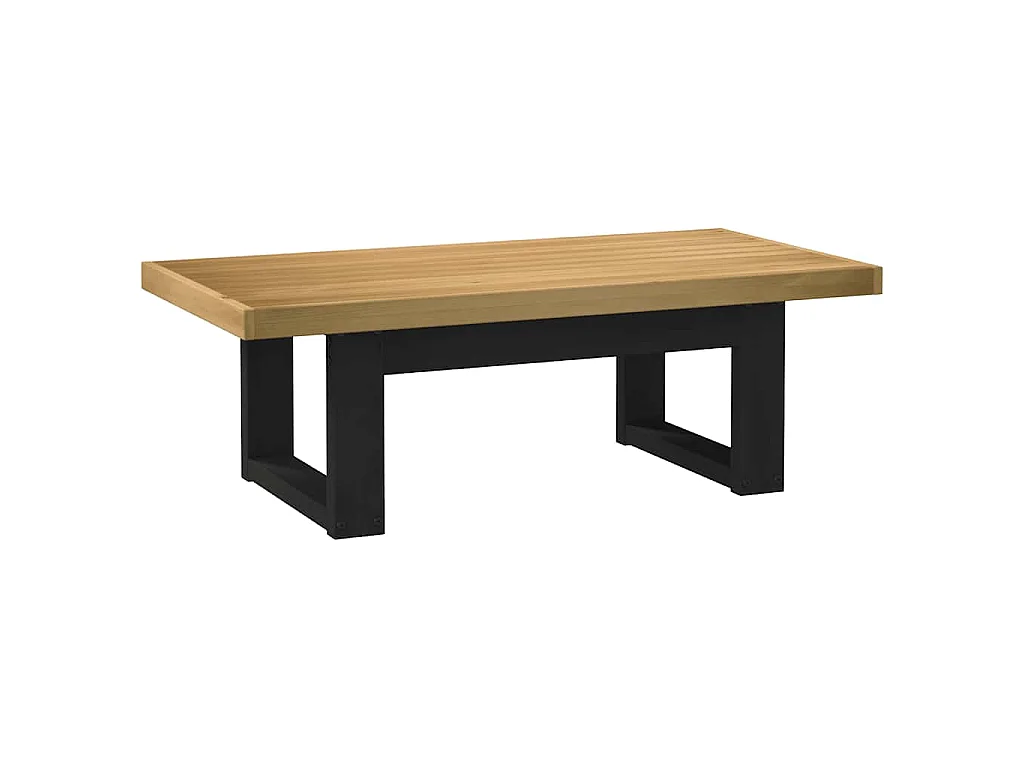 Table basse NOAIN pieds en forme de U 120x60x40 cm massif pin