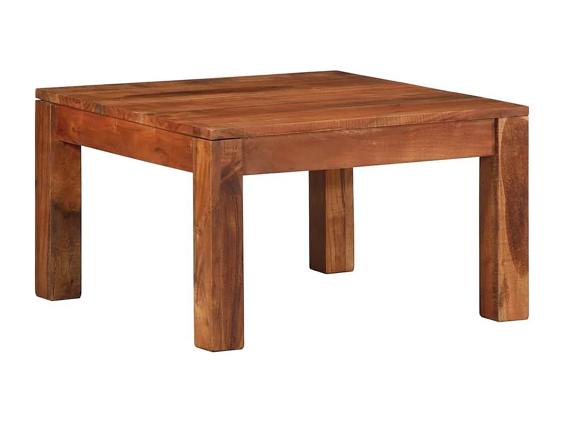 Tavolino da Caffè 60x60x35 cm in Legno Massello di Acacia