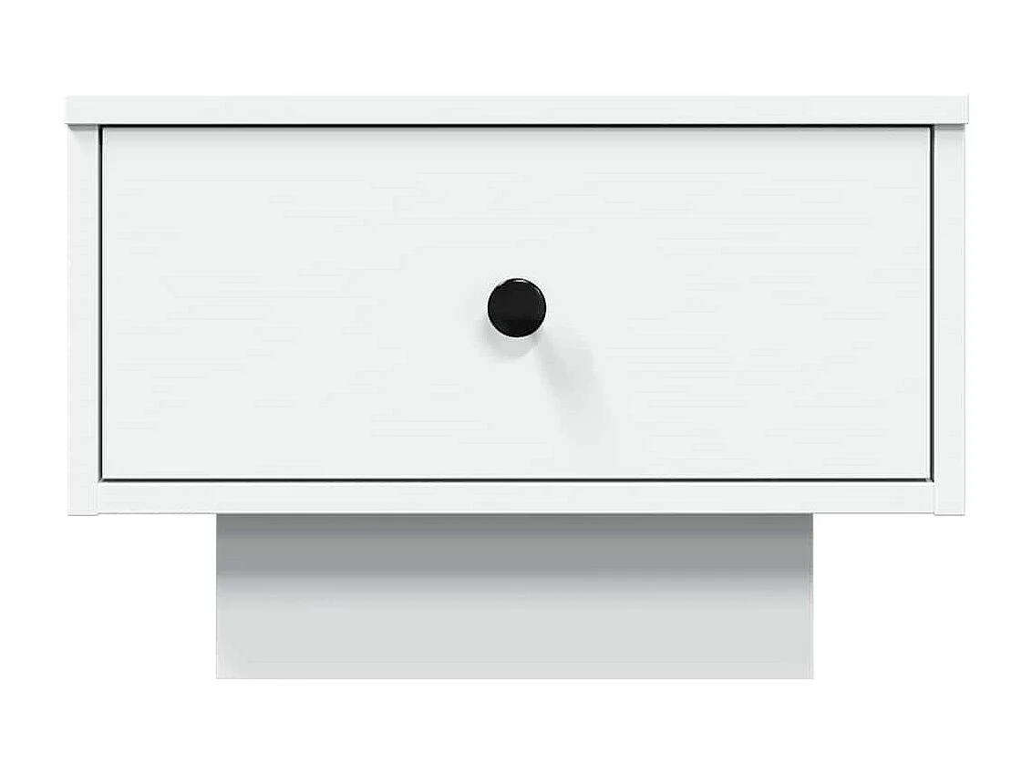 Table basse blanc 60x45x31 cm bois d'ingénierie