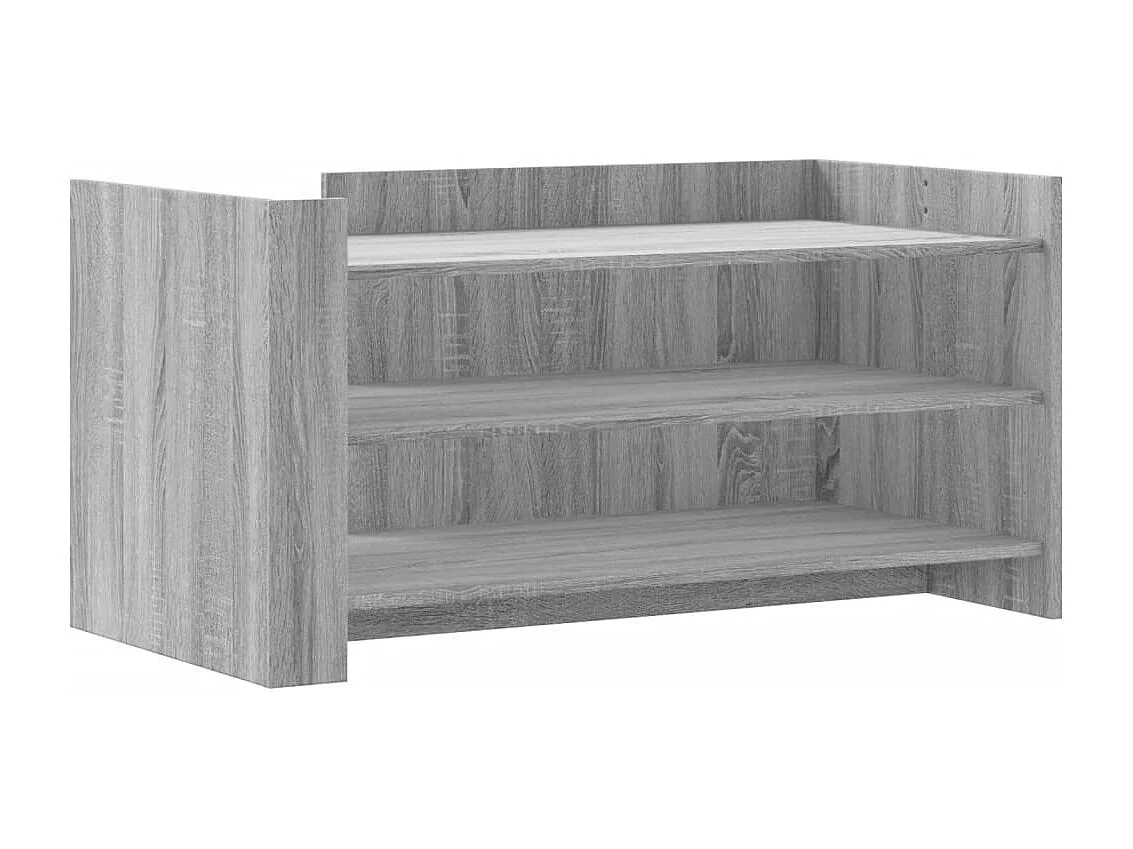 Salontafel 100x50x50 cm bewerkt hout grijs sonoma eikenkleur