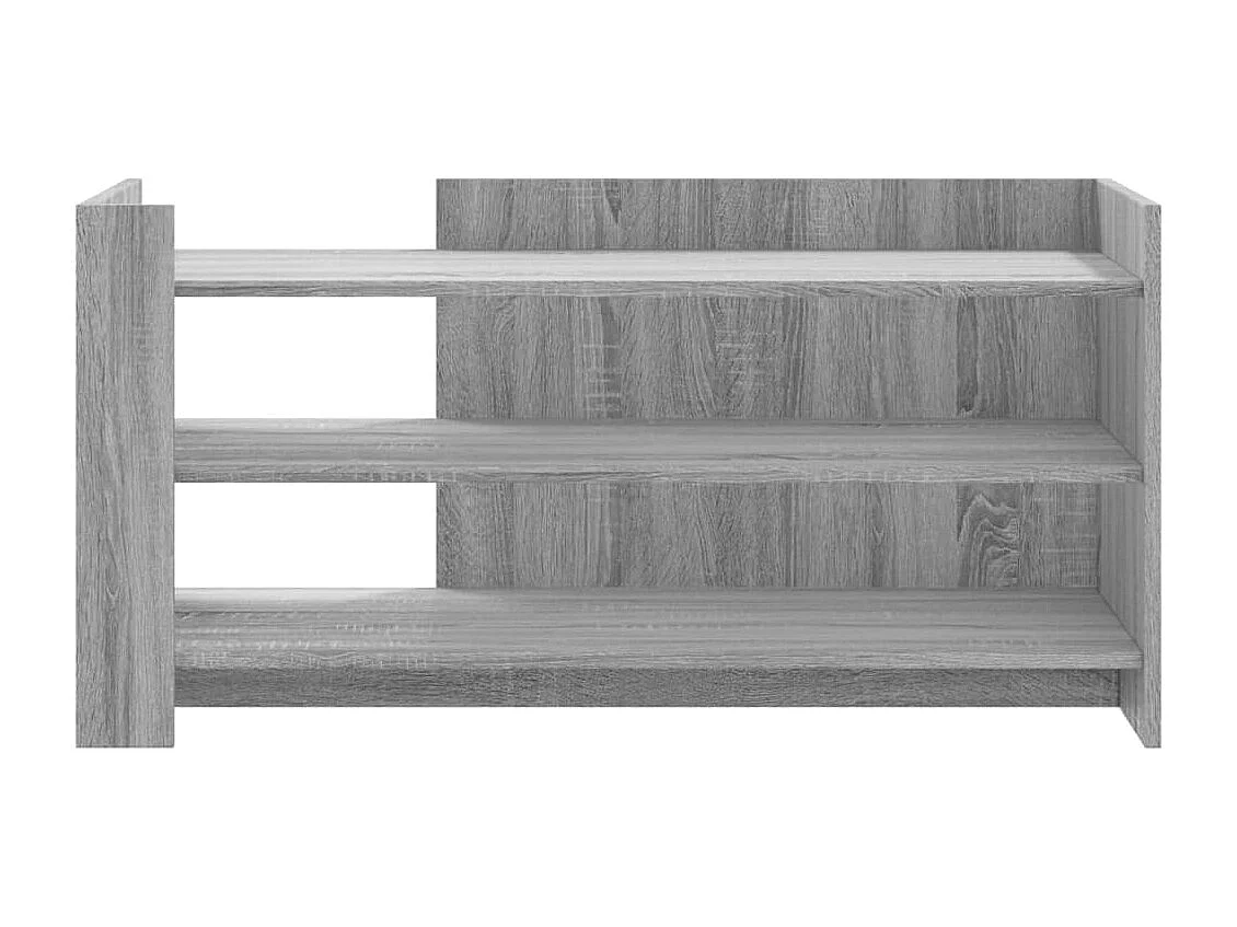 Salontafel 100x50x50 cm bewerkt hout grijs sonoma eikenkleur