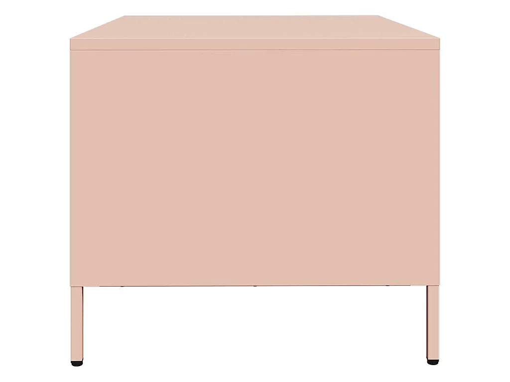 Salontafel 101,5x50x43,5 cm koudgewalst staal roze