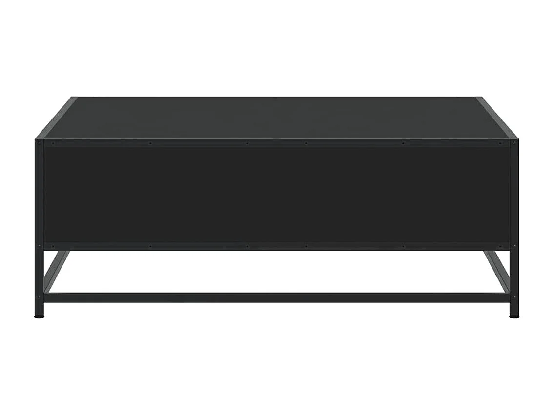 Mesa de centro 80x80x30 cm derivados de madeira/metal preto