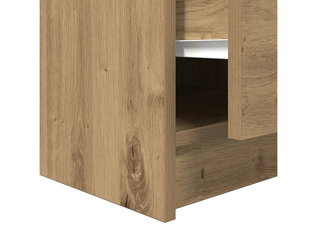 Couchtisch mit Schubladen Artisan-Eiche 100x100x40 cm
