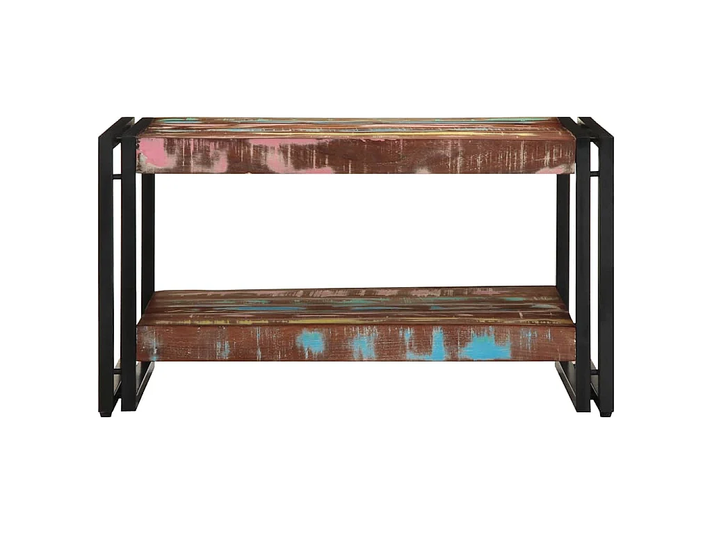 Couchtisch Mehrfarbig 70x50x38 cm Altholz Massivholz