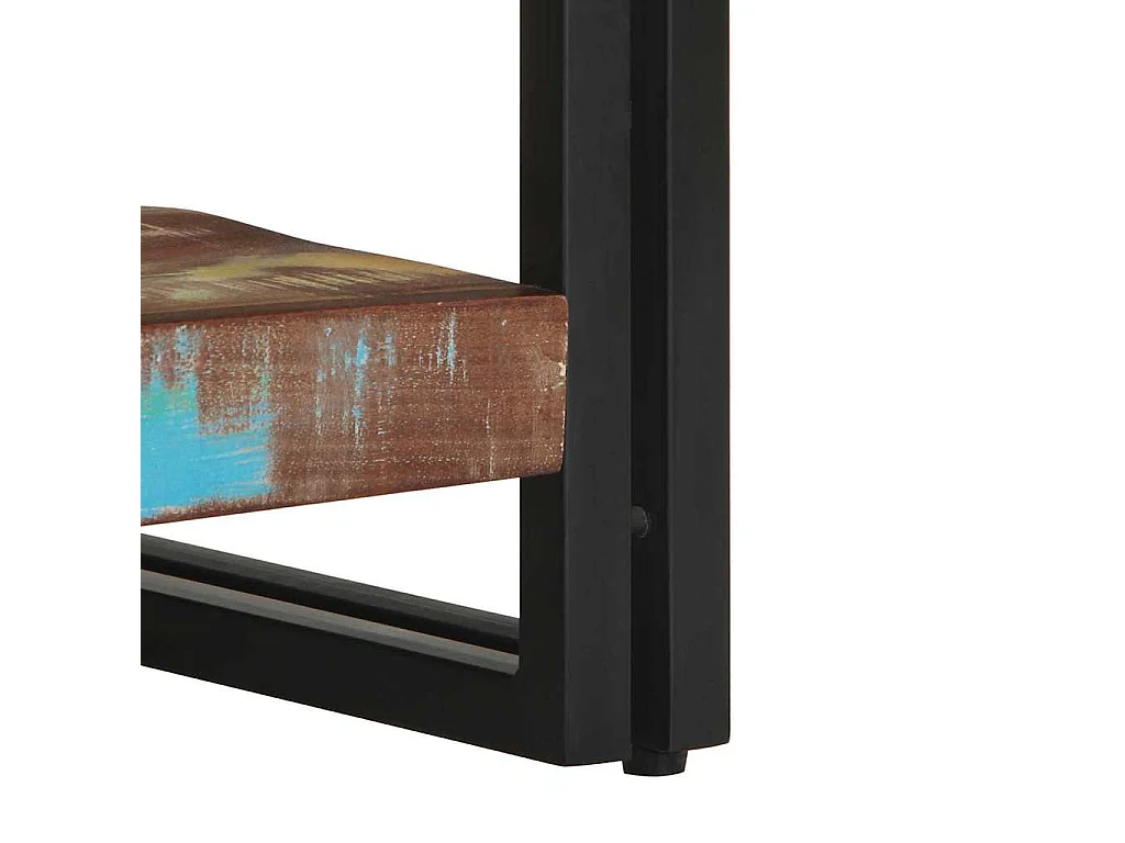 Couchtisch Mehrfarbig 70x50x38 cm Altholz Massivholz