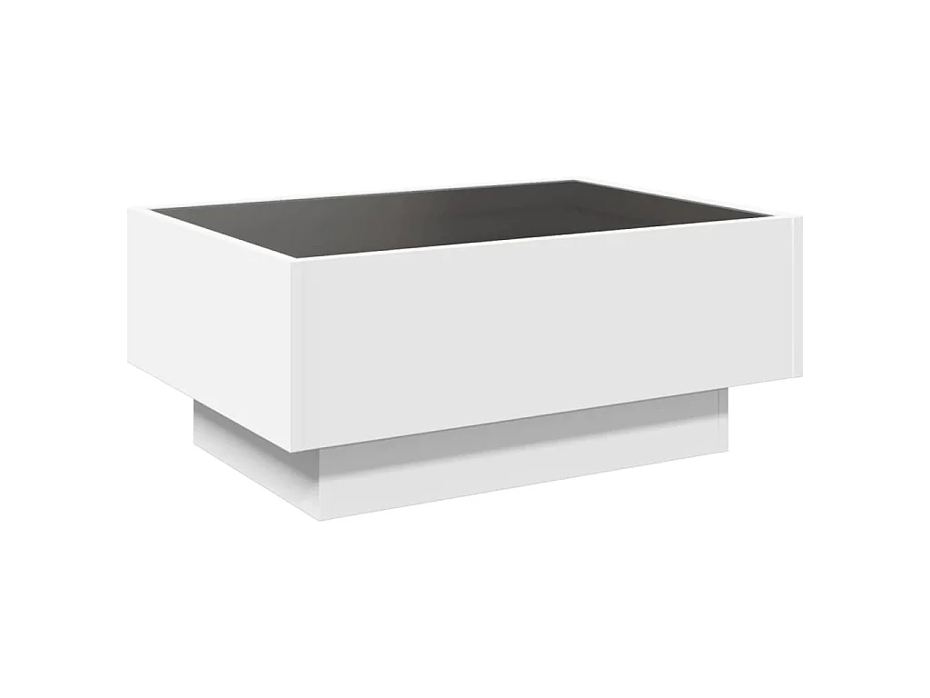LED-Couchtisch Weiß 70x50x30 cm Holzwerkstoff