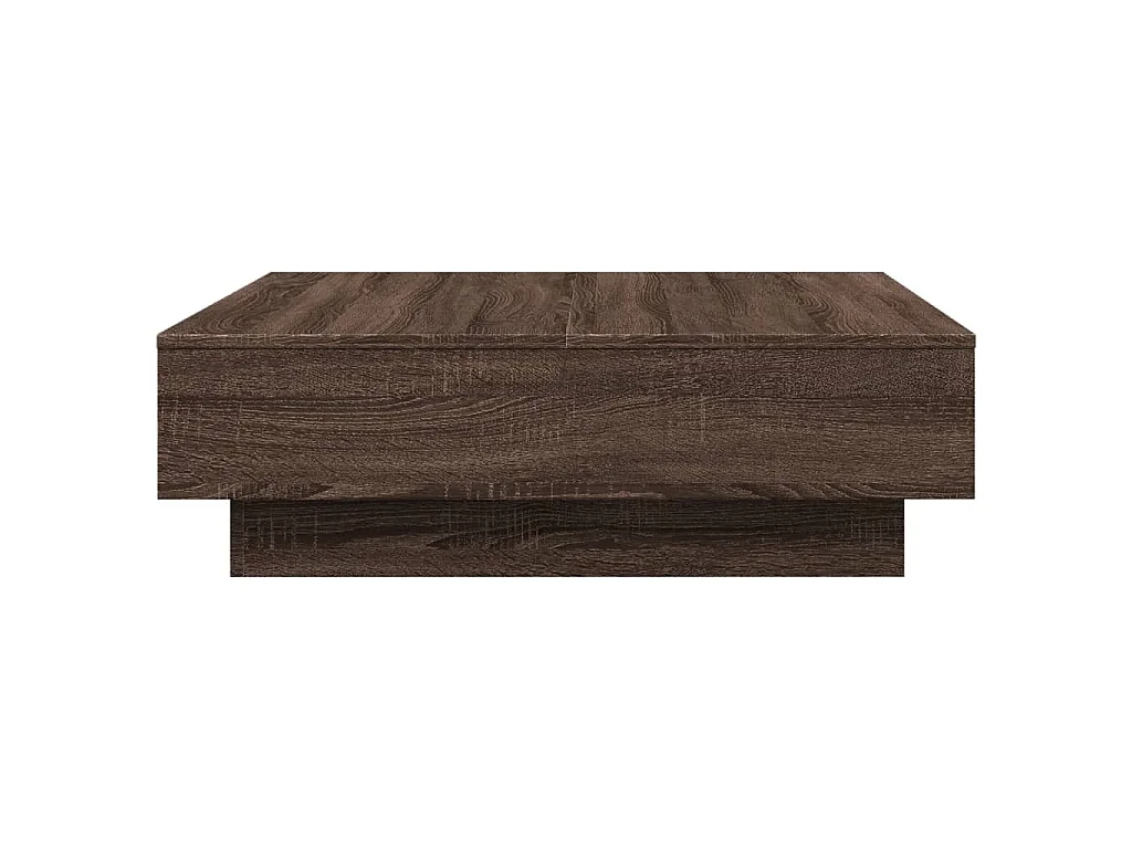 Couchtisch Braun Eichen-Optik 90x90x28 cm Holzwerkstoff