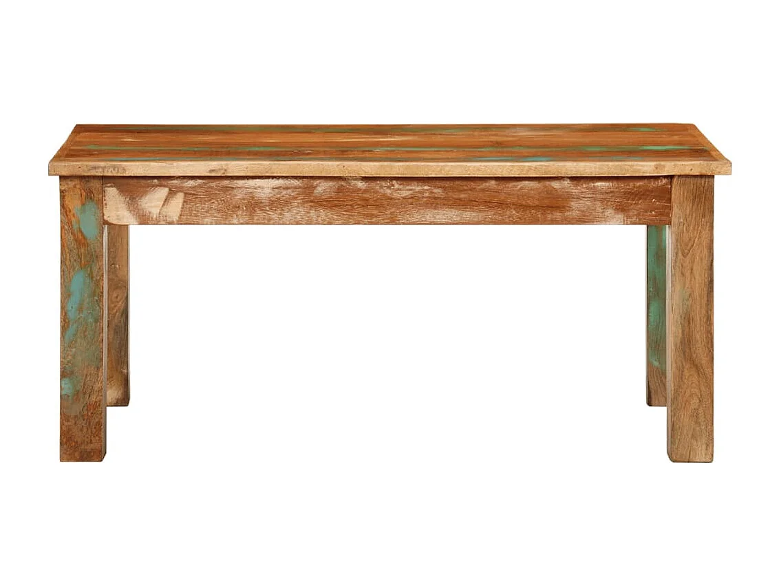 Table basse 100x55x45 cm bois de récupération massif