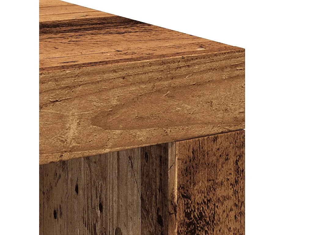 Table basse vieux bois 102x50x35 cm bois d'ingénierie