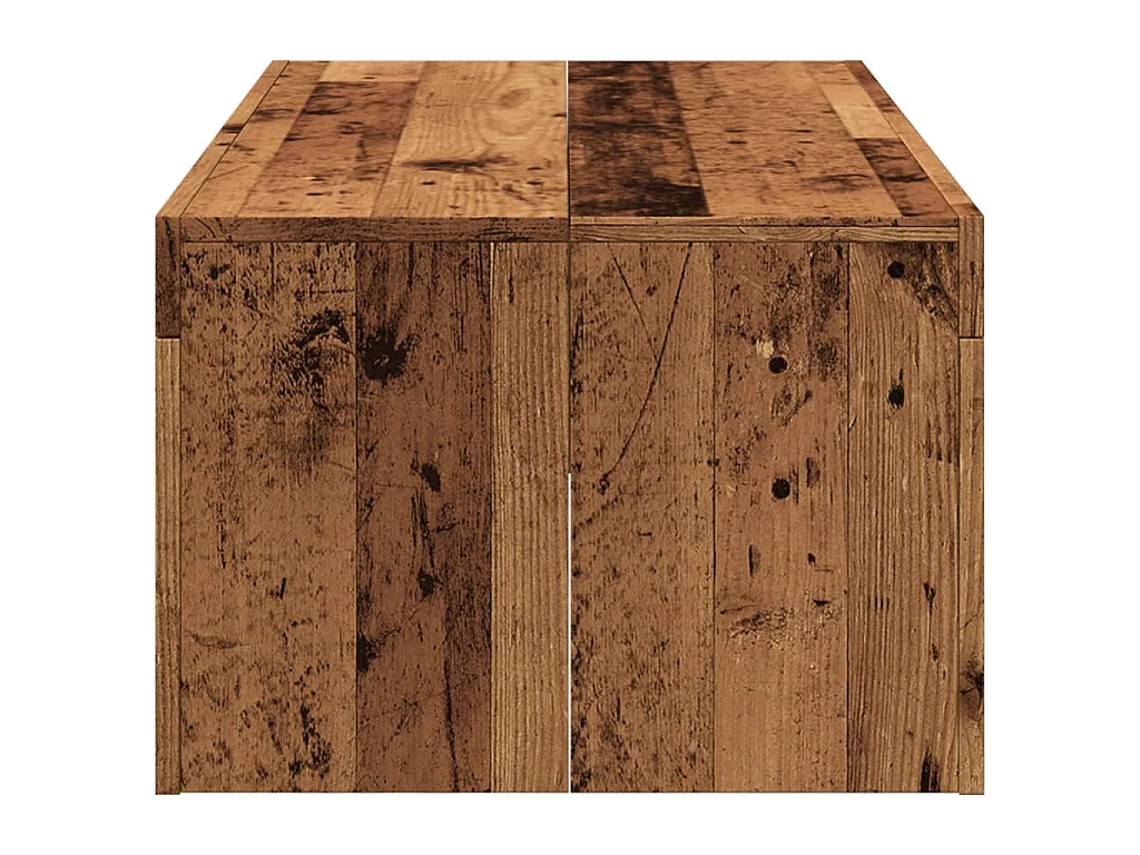 Salontafel 102x50x35 cm bewerkt hout oude houtkleurig