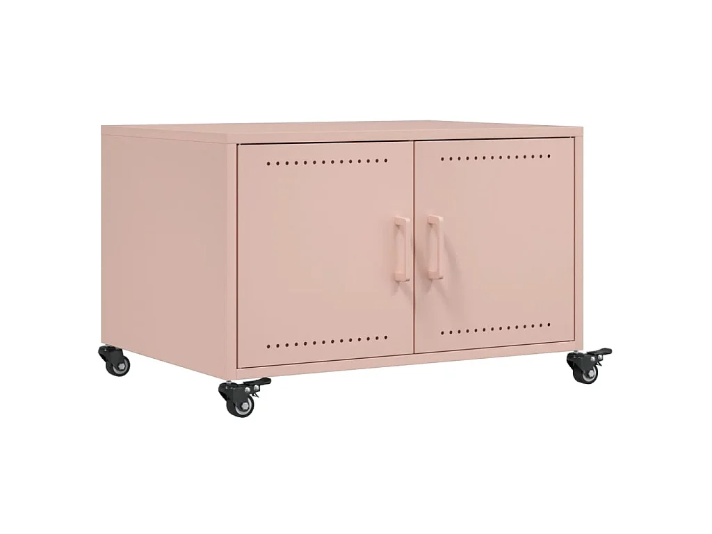 Couchtisch Rosa 68x50x43,5 cm Stahl