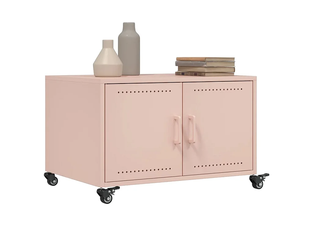 Couchtisch Rosa 68x50x43,5 cm Stahl