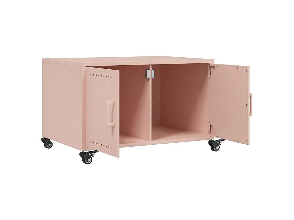 Couchtisch Rosa 68x50x43,5 cm Stahl