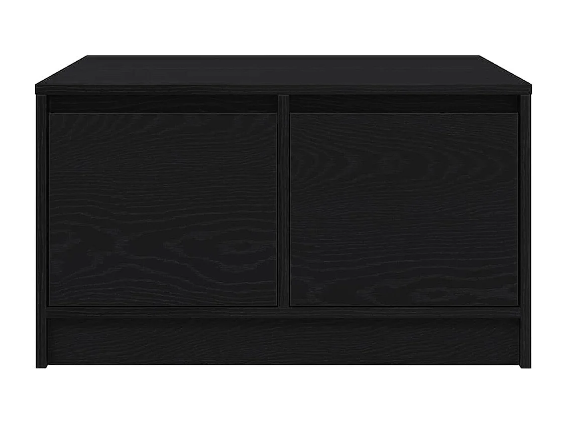 Table basse avec tiroirs chêne noir 70,5x70x40 cm