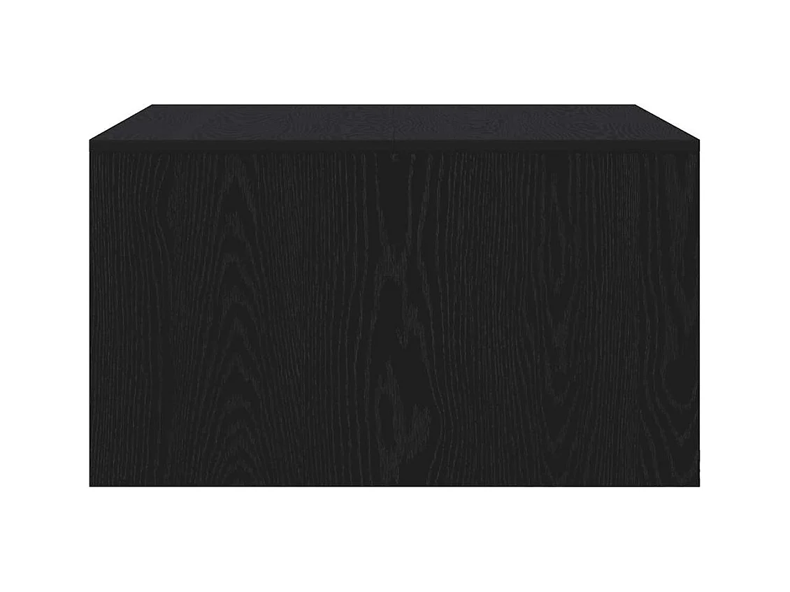 Table basse avec tiroirs chêne noir 70,5x70x40 cm