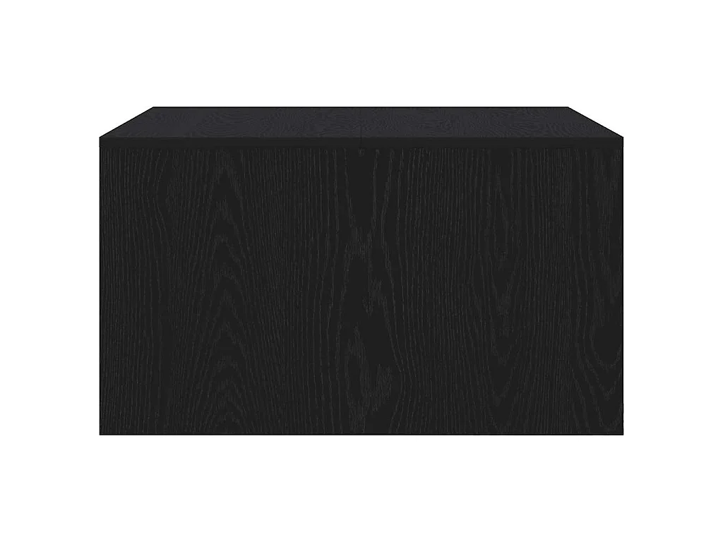 Salontafel met lades 70,5x70x40 cm zwart eikenkleurig