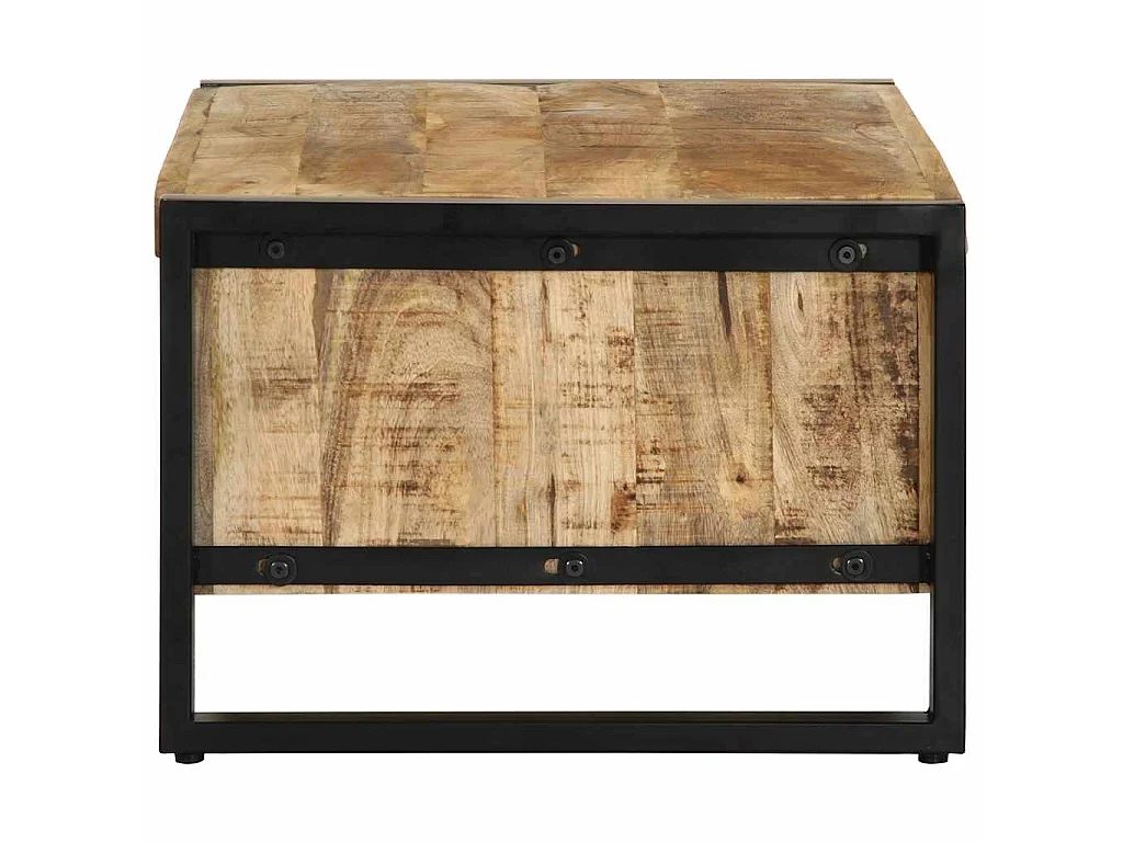 Table basse 90x50x36 cm bois de manguier massif brut