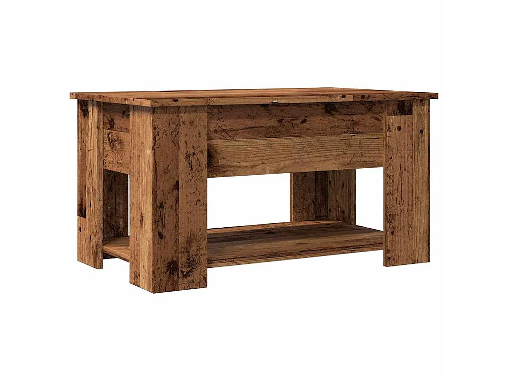 Mesa de centro 79x49x41 cm derivados madeira madeira velha
