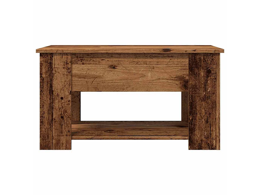 Mesa de centro 79x49x41 cm derivados madeira madeira velha
